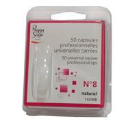 Peggy Sage – Capsules pour ongles universelles carrées – N°8 – 50 pièces