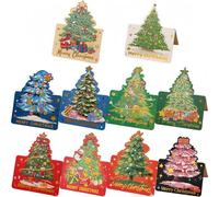 50 cartes de vœux de Noël 3D, ensemble de cartes de Noël, carte de vœux 3D pour cartes de Noël, petites cartes de Noël drôles pour les cartes postales des fêtes, cadeaux du jour de Noël