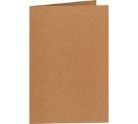 50 Cartes Doubles Kraft 170X110 mm