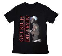 50 Cent Get Rich Autorisé T-shirt Hommes