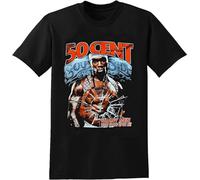 50 Cent Get Rich Or Die Tryin Unisex T-Shirt Graphic Mens Basic Cotton Casual Crew Neck Unisex Short Sleeve T-Shirt L