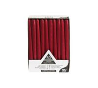 50 chandelles ø 2,2 cm x 25 cm bordeaux. autonomie 7 heures bougies et accessoires 17961