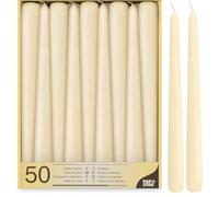 Papstar 17967 bougie en cire Cylindre Champagne 50 pièce(s)