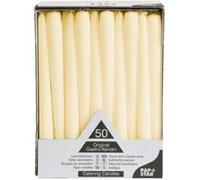 50 CHANDELLES - Ø 2,2 CM X 25CM - CHAMPAGNE, AUTONOMIE: 7 HEURES G