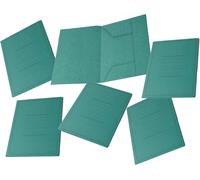 50 Chemises À Dossier 3 Rabats Avec Impression,Eco Line,24,5x34,5 Cm,180 G,Colour Green