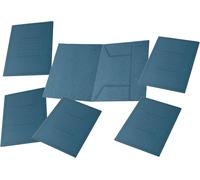 50 Chemises À Dossier 3 Rabats Avec Impression,Eco Line,24,5x34,5 Cm,180 G,Colour Light Blue