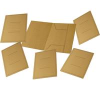 50 Chemises À Dossier 3 Rabats Avec Impression,Eco Line,24,5x34,5 Cm,180 G,Colour Yellow