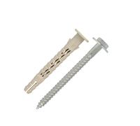 50 chevilles longue expansion nylon - vis th - Ø10x80mm - SCELL-IT - EX-91014410080