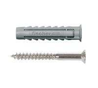 50 chevilles pour murs pleins Fischer SX 8x40mm