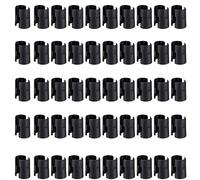 50 clips de fixation pour étagères métalliques, clips de verrouillage, manchons fixation pour tubes à rainures, attaches pour systèmes d'étagères