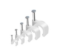 50 clips ronds pour câbles 4/5/6/7/8/9/10/12 mm gestion des câbles électriques support de cordon de serrage clips de câble circulaire (taille : 50 pièces 5 mm)