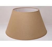 50 cm Cône Abat-jour, Tissu en Coton avec dos en PVC blanc, Produit fait main, pour Lampe de table, Lampadaire (Beige Foncé)