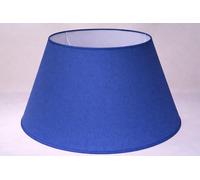 50 cm Cône Abat-jour, Tissu en Coton avec dos en PVC blanc, Produit fait main, pour Lampe de table, Lampadaire (Bleu)