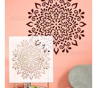50 cm Mandala Big Round Flower Pochoirs pour murs à peindre Modèles de décoration Modèle de décoration Artisanat Réutilisable Décorer pour mastic décoratif S495