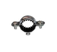 50 Colliers de fixation tube simple isophonique acier zingué 7x150 - Ø24