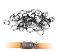 50 Colliers De Serrage PEX, Bagues De Sertissage En Acier Inoxydable De 5,8 À 7,0 Mm À 117,3 À 120,5 Mm, For Tuyaux À Une Seule Oreille. Convient Aux Conduites D'eau.(29.9～6.5mm)