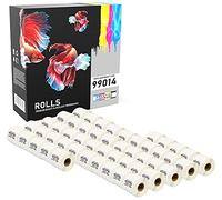 50 Compatibles Rouleaux SLP-SRL 54mm x 101mm Étiquettes (220 étiquettes par rouleau) pour Seiko Smart SLP Pro Plus 100 120 200 220 240 410 420 430 440 450