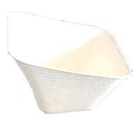 Générique - 50 COUPELLES CARRÉES CANNE À SUCRE BIO 6.5CM BLANC