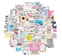 50-Creative English Cartoon Inspirational Text Exquisite Graffiti Stickers-Inspiring 50