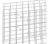 50 Crochets Gabion en Acier galvanisé, Résistance Maximale, Assemblage Facile, Longueur de 50 Cm, 3,5 Mm de Diamètre, Robuste et Immobile, Porte-Distance pour Les Gabions