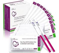 50 D'ovulation en Bandelette, Opération Simple Kit de Suivi du Cycle Femme, Résultats Rapides 20mIU/ml Kit de Test d'ovulation Ultrasensible, Convient aux Femmes à Utiliser à la Maison