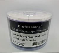 50 DVD - R professionnels Ritek - À jet d'encre blanc - Imprimables