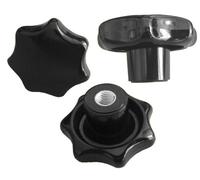50 écrous à poignée étoile - M10 - Ø50 mm - DIN6336 K - Filetage acier