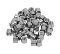 50 écrous de raccord à filetage femelle M8, kit de connecteurs pour tige filetée en acier inoxydable, écrous de raccord en acier inoxydable 304 résistant à la corrosion pour