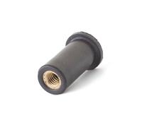 50 écrous EPDM avec insert laiton à tête plate à M6x16mm - SCELL-IT - RN0615