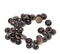 50 Ensemble de Boutons Pression en Laiton Bouton Rond Tissu Accessoires de Décoration de Bagages pour Veste Vêtements pour Enfants Col Ceinture Veste(12.5MM-bronze) Clothing Accessories