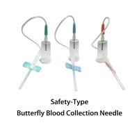 50 ensembles de kits de prélèvement sanguin sous vide jetables et sécurisés avec lancettes de sécurité, kits de veines péri-scalpiques pour animaux de compagnie 23G 50 sets
