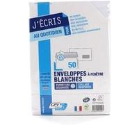 Gpv Paquet De 50 Enveloppes Blanches C5 162x229 80 G/M² Fenêtre 45x100 Bande De Protection