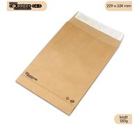50 Enveloppes Kraft 120g À Soufflets C4