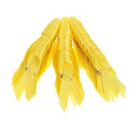 50 Épingles de Sensibilisation Ruban Jaune en Satin, Broches Émail | Lot de 50 Pièces, Polyester et Métal, Badges pour École et Événements Caritatifs, Présent Symbolique