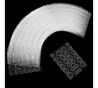 50 Feuilles 1200 Pièce Gel Pad Ongles, Autocollants à Ongles Double Face, Patch Ongles Autocollant Transparents, Respirante Nail Glue Jelly Gel Ruban Adhésif, Gel Pads Ongles Pour Faux Ongles Nail Art