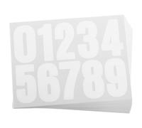 50 Feuilles Autocollants Numérotés 50 1,57 Pouce Chiffres | Adhésif Haute Résistance, Surface Mate, Résistants aux Intempéries, pour Boîtes aux Lettres et Portes