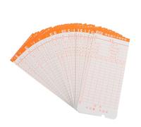 50 Feuilles Carte de Présence Papier pour Pointeuse, Bureau | Papier Blanc, Usage Simple et Pratique, Compatible Diverses Marques de Pointeuses, pour Relevés Fiables