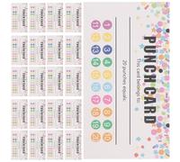 50 Feuilles Cartes de Récompense Perforées Dessin Animé, Papier | Motiver les Élèves, Attirer L’attention, Usage Scolaire, Décor Mignon, pour Parents et Enseignants