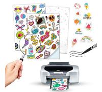 50 Feuilles de Vinyle Adhésif Imprimable A4 Imperméable | Papier Vinyle Adhésif Imprimable Blanc Mat | Papier Autocollant Imperméable | Vinyle pour Imprimantes