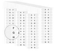 50 Feuilles d'Onglets de l'Alphabet Blancs, de A à Z 26 Onglets Lettres Autocollants de l'Alphabet Index Guides de Page Autocollants Onglets Intercalaires pour Carnet Notes Manuels Scolaires