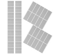 50 Feuilles Étiquettes Rectangulaires en Papier Autocollant | Couche Métallique, Surface Vierge pour Écrire, Forte Adhérence, Présents et Boîtes