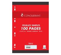 50 Feuilles feuillet mobile Seyes Conquérant7 A4 90g