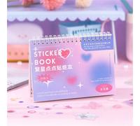 50 feuilles/livre Autocollants de scrapbooking avec motifs de base de bandes dessinées de la série étoiles pointillées, fournitures de retour à l'école Taille UniquePapetier