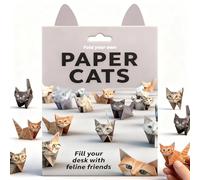 50 Feuilles Papier Origami Chats Ensemble, 3D Artisanat Manuel Animaux Papiererie Kit Pour Animaux Chats Fait Main pour Adultes Enfants Amoureux des Décoration Bureau Cadeaux Noël