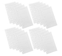 50 Feuilles Recharge Agenda Hebdomadaire A6 à 6 Trous, Papier Blanc Ligné | Pages Datées Absentes, Section Notes, Format 6 Anneaux, Usage Bureau et Planification Personnelle