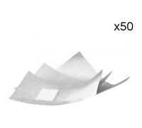 50 Feuillettes Aluminium Pour Dépose Semi-Permanent Sibel