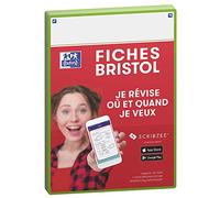 50 fiches de révision REVISION 2.0 OXFORD - 14,8 x21 cm - Uni blanc - Cadre VERT