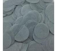50 g de confettis multicolores, 2,5 cm, multicolores, ronds, restes de papier, décoration de table, confettis pour ballons, boîte cadeau, anniversaire, baptême, mariage, JGA, gris