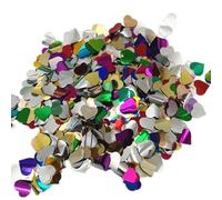 50 g de confettis ronds métalliques brillants multicolores pour décoration de fête, mariage (Φ1,5 cm)