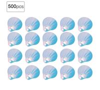50 g de paillettes PVC DIY en forme de coquillage, accessoires vestimentaires pour fête d'anniversaire (blanc doré)